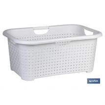 Cofan - Cesta Multiusos de Polipropileno - Varios Colores - 59x38x26 Cm - Pack de 6