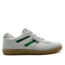 806 Deportiva Segarra Blanco -Verde con Suela de Caucho Antideslizante, Non-Marking y Estilo Vintage - Calzado para Trabajo, Calle y Deporte