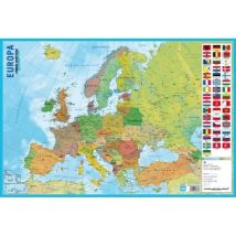 Grupo Erik Erik Erik Erik Erik Erik Erik - Lámina Didáctica Portugués Mapa de Europa 59.5 X 40 Cm