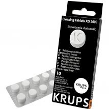 Krups XS300010 Pastillas Limpiadoras para Máquinas de Café Súper Automáticas - Pack de 10 Pastillas