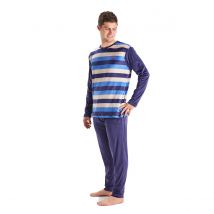 Munich-Pijama Terciopelo Manga Larga MU3 para Hombre