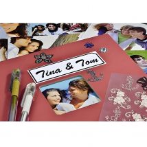 Hama Fine Art - Álbum de Fotos 28 x 24cm, 100 Fotos, 50 Hojas, páginas Negras, Flamingo