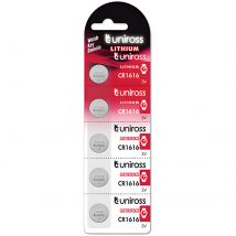 Pila Litio Cr1616 Uniross 3vdc 55mah (blister 5 Unidades) Cr1616/uniross