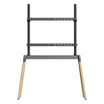 Gembird TVS-86F-01-BK soporte para TV 2,18 m (86") Negro, Madera