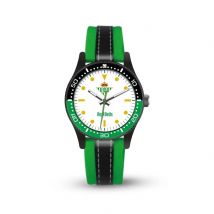Reloj cadete Real Betis Balompié, bicolor | SEVA IMPORT - Reloj oficial del equipo, analógico, correa bicolor verde y negra // Ref: 4401412