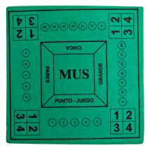 Tradineur - Tapete de mus, 2 a 4 jugadores, mantel, alfombrilla de fieltro para juegos de mesa, salón, cartas, grosor 2 mm (Verde, 50 x 50 cm)