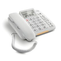 Gigaset dl380 telefono fijo para pared o sobremesa - pantalla 3 lineas - teclas grandes - control de volumen