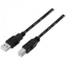 Aisens Cable para Impresora USB-A 2.0 a USB-B Macho/Macho 1m Negro
