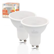LED ATOMANT Bombilla LED GU10 8W Blanco Cálido 3000K, 700 Lúmenes, Equivalente a Halógeno de 80W, Bajo Consumo, Luz Potente y Clara, Ideal para Cocinas, Baños o Zonas de Trabajo, Encendido