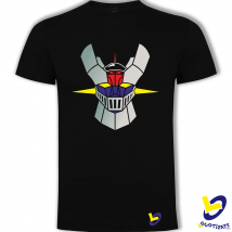 LOGOTIZATE - Camiseta vintage Mazinger - Unisex - Diseño único - 100% algodón - Los ojos brillan en la oscuridad - Manga corta - Cuello redondo