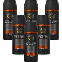 Axe Desodorante Spray Corporal Musk 150 ml Pack AHORRO 6 x 150ml - Fragancia masculina duradera y atemporal para hombres especiales - Efecto Axe garantizado.