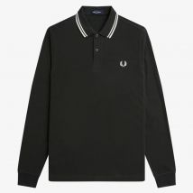 Polo de Manga Larga Twin Tipped, Marca Fred Perry, Variedad de color y talla, Para Hombre