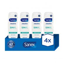 Gel de Ducha Sanex Neutro Hidratante todo tipo de piel 600 ml Pack 4