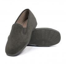 Zapatillas de Estar por Casa Hombre Cuadros Zapatos Mocasines Paño Plano Cerradas Slipper Termicas Comodas Pantufla Suela Caucho MADE IN SPAIN