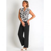 368616L  TOP CRUZADO PUNTO ESTAMPADO PES.RECICLADO