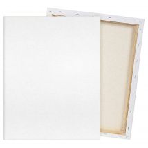Lienzo blanco para pintar 50 x 60 cm, 100% algodón, grosor 1,5 cm, válido para todo tipo de pinturas: acrílica, óleo, acuarela, ideal para aficionados a la pintura y profesionales
