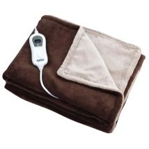 Manta electrica 120w 160x120cm - 3 temperaturas - marron beige