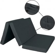 Colchón Plegable con Asa y Cierre - Espuma FIRMEZA MEDIA HR 30 kg/m3 + 3cm de Visco - Loneta Premium ENVÍO RÁPIDO 3 DÍAS HÁBILES