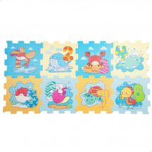 COLORBABY - Alfombra puzle para bebés gomaeva de animales y números