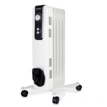 Radiador Orbegozo Rh1000 Aceite - Potencia Máxima 1000W - Termostato Regulable - Seguridad Contra Sobrecalentamiento