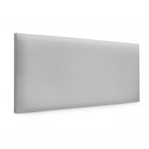 DHOME Cabecero de Polipiel o Tela AQUALINE Liso Cabeceros Cabezal Tapizado Cama Lujo (Gris Claro Polipiel)