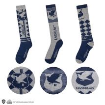 Set 3 calcetines caña alta Ravenclaw T. 35/45