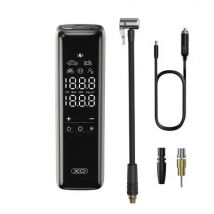 Xo cz017 inflador de aire portátil - pantalla lcd - 3 bocas - 12v - color negro