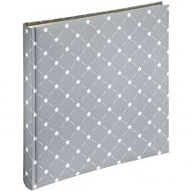 Hama Skies II Jumbo Grey 30x30 Photo Album with 60 White Pages, Multicolor - Perfect for Storing Collectible Cards and Scrapbooking.