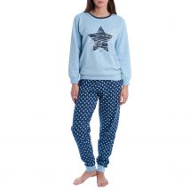 Kisses and Love-Pijama Mujer Invierno de Algodón Afelpado KLP2