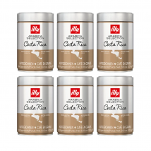 Pack 6 x Illy Café en Granos Costa Rica 250 gr 100% arábico