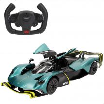 RASTAR - Coche teledirigido Aston Martin Valkyrie AMR Pro, licencia oficial, escala 1/14, 2.4 GH.z, USB, incluye luces, puertas delanteras abatibles, coches teledirigidos, coches radiocontrol, regalos