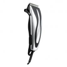 Cortapelo con cable KÜKEN 10W con avanzado sistema de corte - Cuchillas ultrafinas en acero inoxidable de alta calidad. 4 peines guía para diferentes niveles de corte. Utensilios de peinado: Peine y