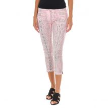 MET-Pantalon pirata Tejano de tejido elástico 10DBF0661-G300 para Mujer