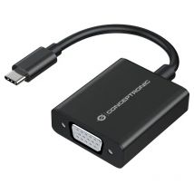 Conceptronic ABBY05B Adaptador USB-C Macho a VGA Hembra 1080p 60Hz