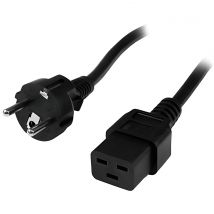 Startech.com cable 2m de alimentacion para ordenadores - schuko cee7 a iec 320 c19 - conector europeo,garantia lifetime
