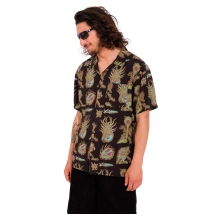 Camisa Manga Corta Tetsunori - Black