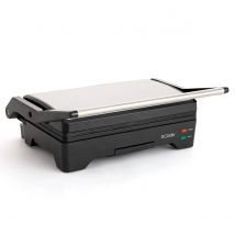 DCOOK GALLERY Grill Doble Placa 1600W Acero Metalizado  Tapa basculante