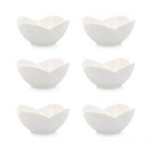 Quid SELECT Mini Bol Porcelana 11CM Blanco Brillo - Resistente Al Microondas - Set 6 Unidades