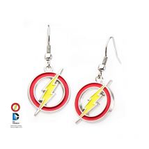 SalesOne Pendientes Dc Comics The Flash - Pendientes The Flash - Dc Comics regalos - Pendientes rayo Dc Comics Accesorios, Dc Comics merchandising oficial