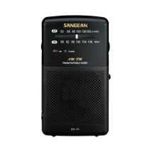 Sangean sr-35 negro radio de bolsillo fm/am altavoz integrado y auriculares