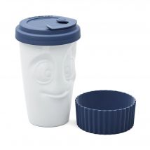 FIFTYEIGHT PRODUCTS Mug para Llevar Cerámica Resistente 400 Ml 58 PRODUCTS Azul