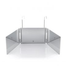 InnovaGoods Espejo Maquillaje con luz, Espejo con visión 360º Espejo baño con luz Led Interruptor con Sensor táctil, Espejo baño con diseño Plegable y Altura Adaptable.