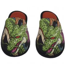CYP BRAND Dragon Ball - Zapatillas de casa abiertas, Diseño Shenron, Suaves, Talla 38/39, Multicolor, Producto Oficial, ZP-0138-DB