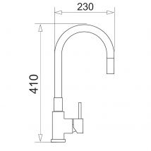 Grifo de Cocina Pyramis Flessi Beż Piaskowy - Alta Calidad