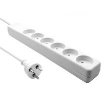 Proxtend danish it power strip 6-way 4m white