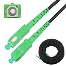 EXTRALINK PATCHCORD SC/APC-SC/APC ROUND DROP SM SIMPLEX G.657A2, cable de fibra óptica 150M cable de fibra óptica, redes FTTH, LAN, WAN, sistemas WDM, cable de fibra óptica, cable Ethernet