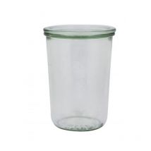 Weck container with rounded edges, glass, transparent, 850 ml