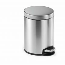 Papelera Duradera 340023 5 L Alrededor Acero Inoxidable