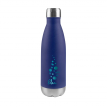 Lacor - Botella Acero Inoxidable Edan 500 Ml Azul Navy, Doble Pared, Hermética, Libre BPA