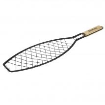 WELL HOME - Parrilla Grill para pescado mango de madera 14x58cm